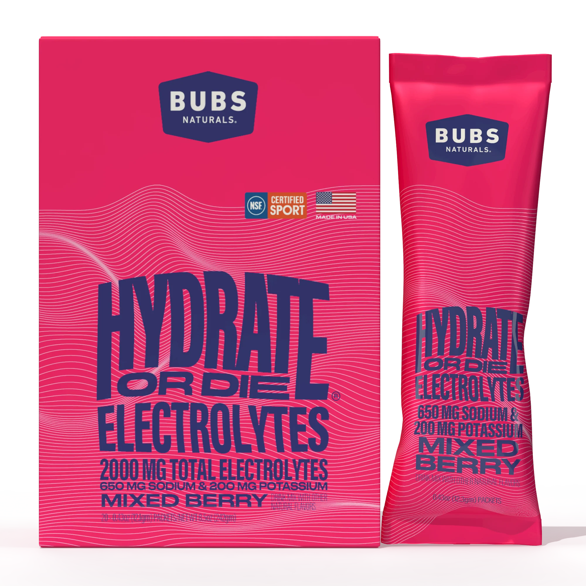 BUBS Naturals Hydrate or Die Electrolytes - Image 13