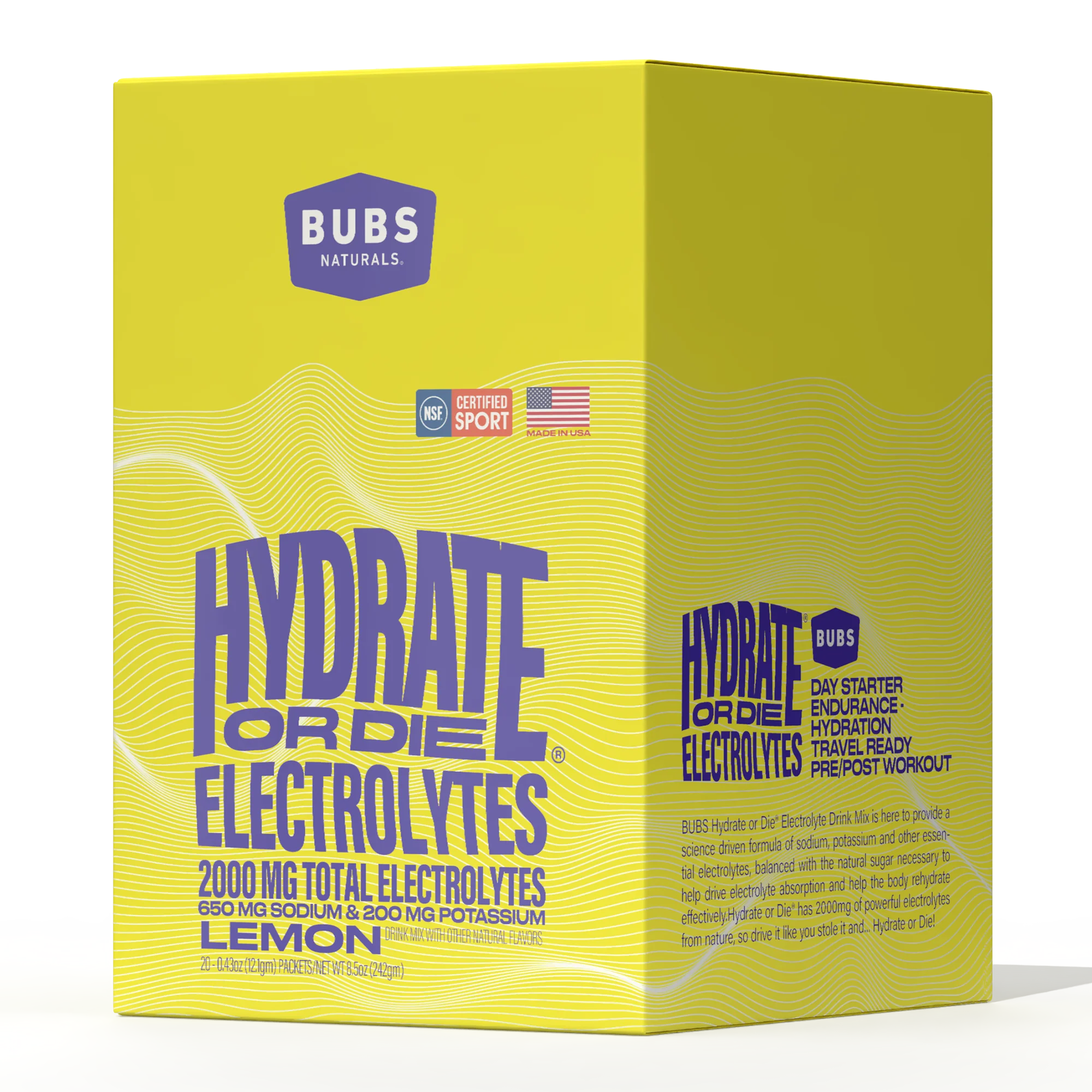 BUBS Naturals Hydrate or Die Electrolytes - Image 16
