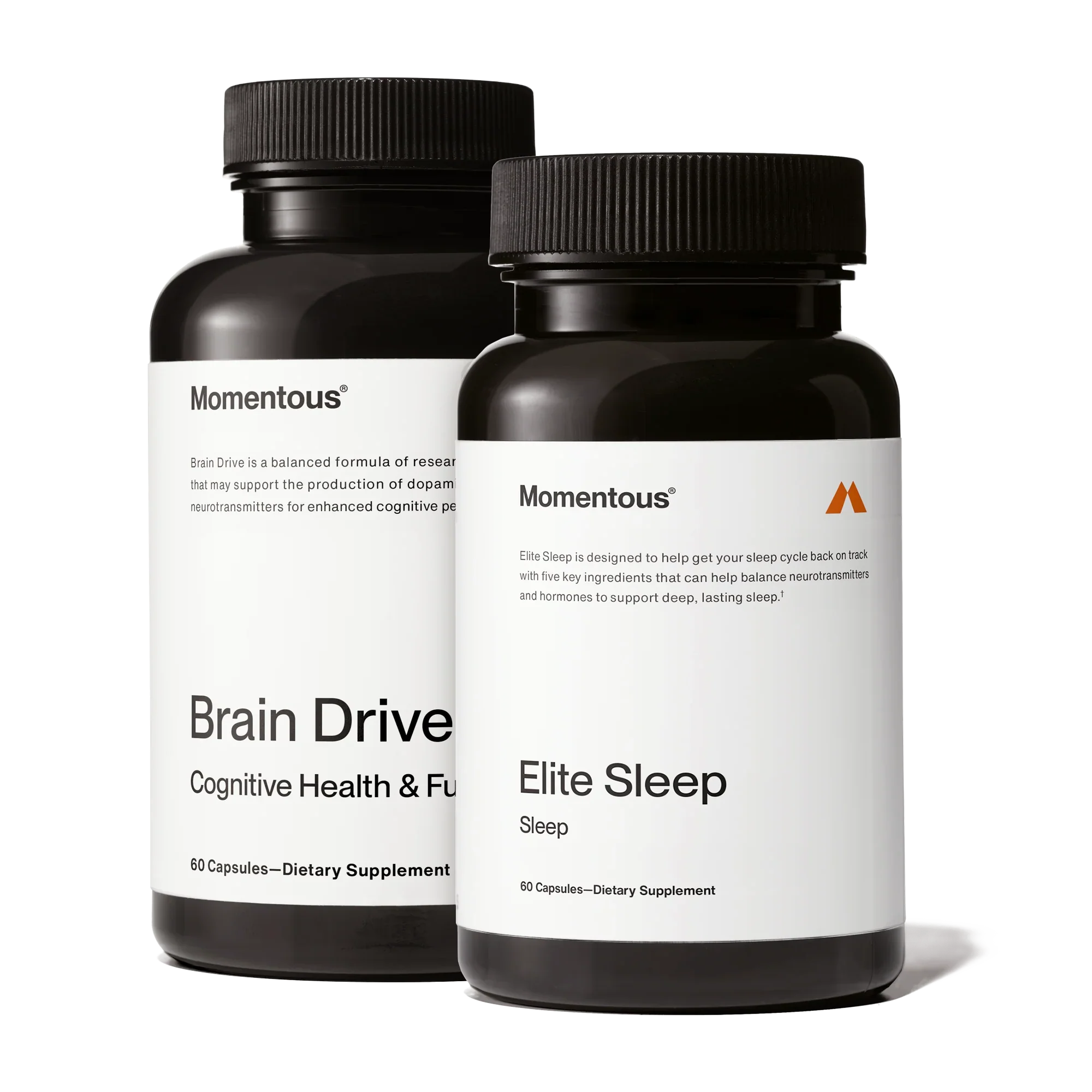 Momentous Brain Drive + Elite Sleep Stack
