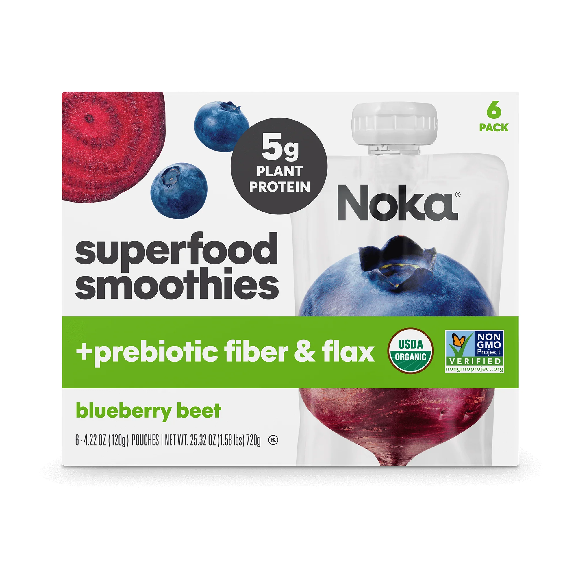 Noka Superfood Smoothies Prebiotic Fiber and Plant Protein - Image 4