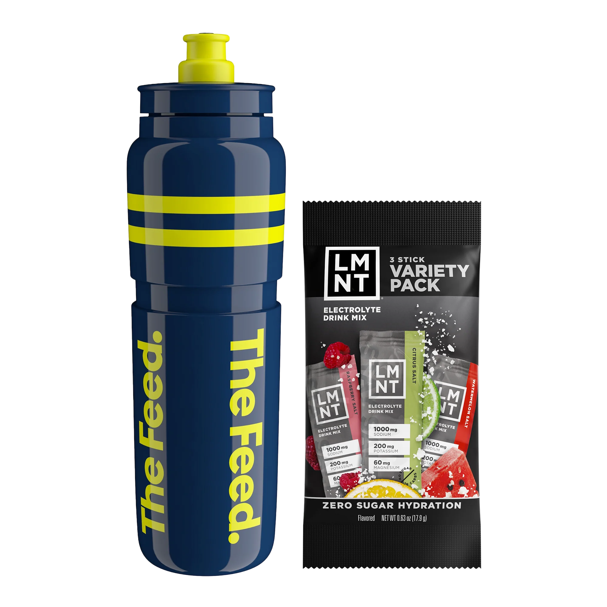 The Feed Race Day Bottle + LMNT 3-Pack